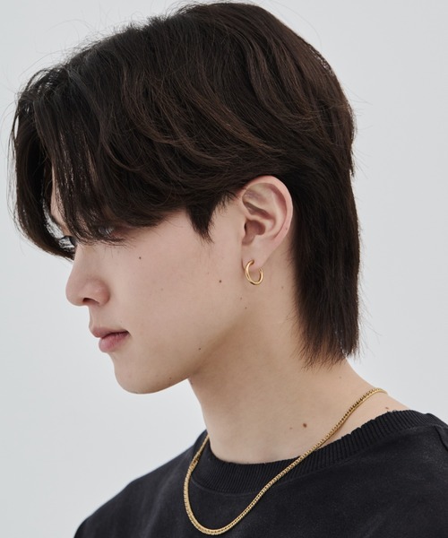 WYZ surgical stainless(ダブリューワイジィーサージカルステンレス)の「【 金属アレルギー対応 】4サイズ展開 サージカルステンレス シンプルフープイヤリング(両耳用)(イヤリング・メンズ・ゴールド/シルバー・8/10/12/14)」の6枚目の写真