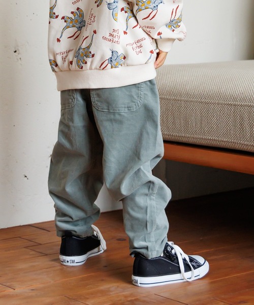 MAKE YOUR DAY(メイクユアデイ)の「コールテンテーパードパンツ■80~140cm(その他パンツ・キッズ・ベージュ/チャコールグレー/ミント・80/100/130/140/90/110/120)」の19枚目の写真