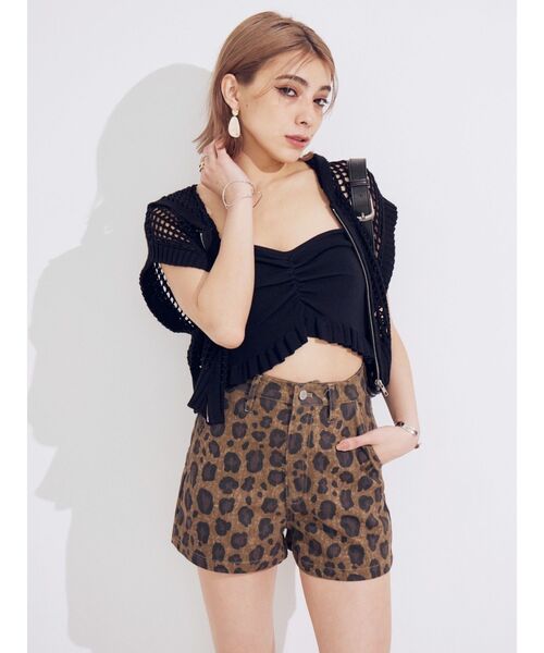 EVRIS（エヴリス）の「ツイルショートパンツ（その他パンツ・レディース・その他1/ブラック・MEDIUM/SMALL）」の10枚目の写真