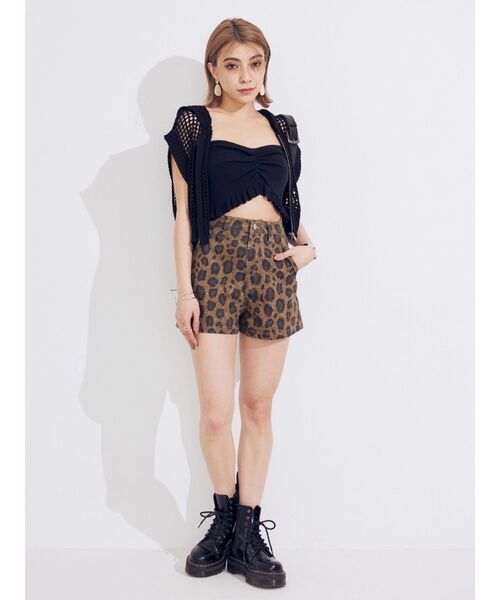 EVRIS（エヴリス）の「ツイルショートパンツ（その他パンツ・レディース・その他1/ブラック・MEDIUM/SMALL）」の9枚目の写真