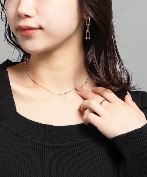 kirakiraShop(キラキラショップ)の「3連 リンク チェーン ピアス(ピアス(両耳用)・レディース・シルバー・FREE)」の9枚目の写真