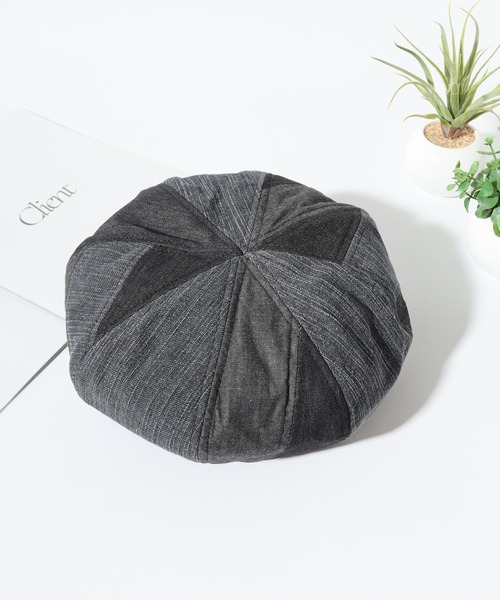 RUBEN パッチワーク デニム つば無し キャスケット（キャスケット