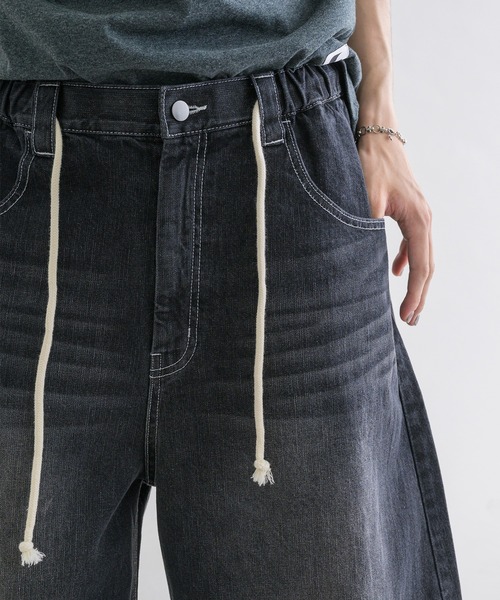 EPNK(イーピーエヌケー)の「【EPNK】Large pocket easy denim pants / ラージポケットイージーデニムパンツ(デニムパンツ・メンズ・ブラック/ブラック系その他・SMALL/MEDIUM/LARGE)」の15枚目の写真