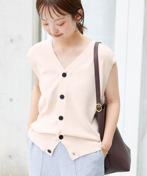 SLOBE IENA ニット セーター クロシェニットベスト レディース