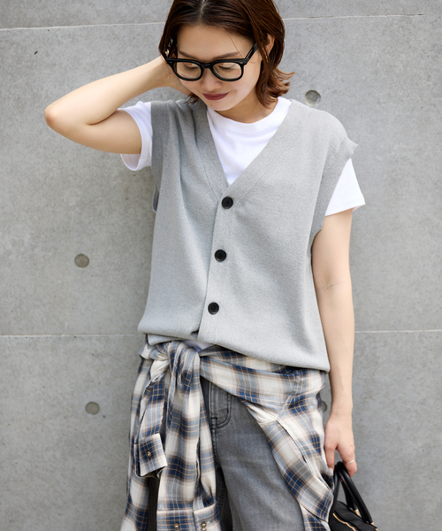 今季・新品タグ付　SLOBE IENA ニットベスト SLOBE IENA 「SLOBE IENA」 ニットベスト FREE ナチュラル