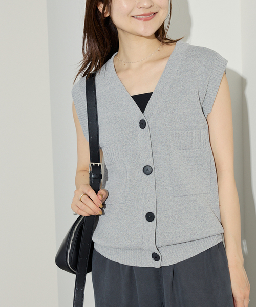 今季・新品タグ付　SLOBE IENA ニットベスト SLOBE IENA 「SLOBE IENA」 ニットベスト FREE ナチュラル