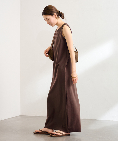 FRAMeWORK（フレームワーク）の「トリコットタンクドレス（ワンピース・レディース・ブラック/ブラウン/イエロー・36/38）」の12枚目の写真