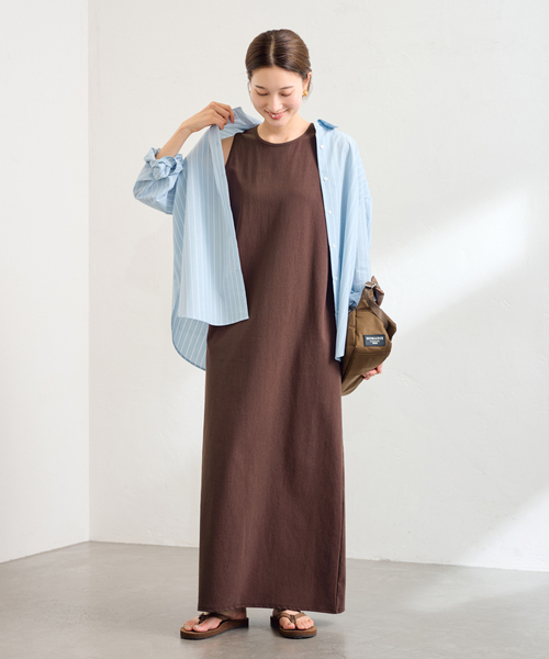 FRAMeWORK（フレームワーク）の「トリコットタンクドレス（ワンピース・レディース・ブラック/ブラウン/イエロー・36/38）」の15枚目の写真