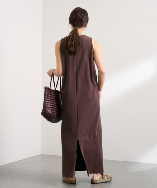 FRAMeWORK（フレームワーク）の「トリコットタンクドレス（ワンピース・レディース・ブラック/ブラウン/イエロー・36/38）」の21枚目の写真