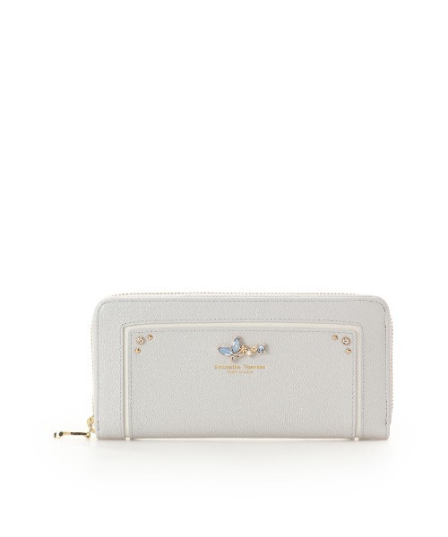 Samantha Thavasa Petit Choice（サマンサタバサ　プチチョイス）の「バタフライビジュー 長財布（財布・レディース・ライトブルー/ピンク/ペールイエロー・FREE）」の2枚目の写真