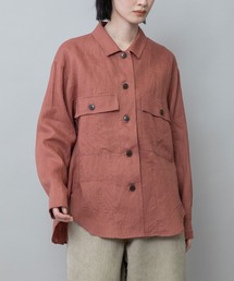 Munich（ミューニック）の「【吸水性】【発散性】フレンチリネンキャンバスシャツアウター（シャツ/ブラウス）」