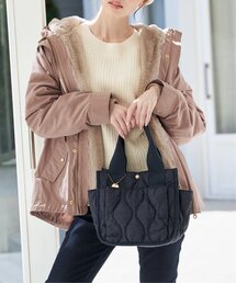 ikka（イッカ）の「【軽量】キルティング多ポケトートバッグ（トートバッグ）」