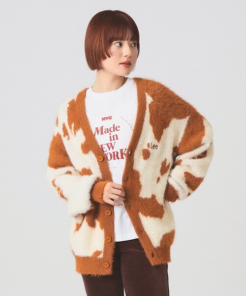 セール】Lee / ANIMAL KNIT CARDIGAN [手洗い可]（カーディガン/ボレロ