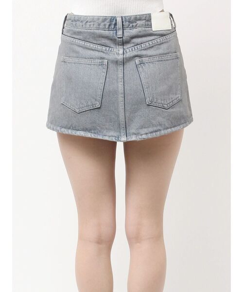 GYDA（ジェイダ）の「ハイウエストダメージスカートライクデニムショートパンツ（デニムスカート・レディース・ピンク/ブラック/ライトブルー・SMALL/MEDIUM）」の14枚目の写真