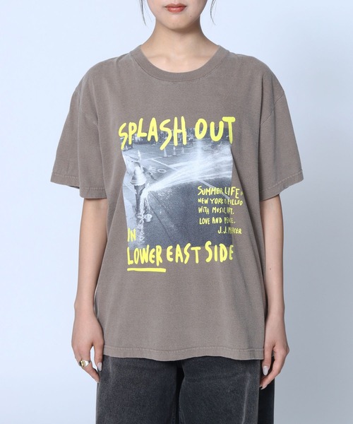 jj mercer（ジェイジェイマーサー）の「【J.J. Mercer】＜別注＞SPLASH TEE（Tシャツ/カットソー・レディース・ブラウン・フリー）」の11枚目の写真