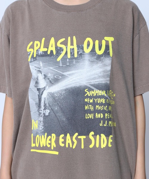 jj mercer（ジェイジェイマーサー）の「【J.J. Mercer】＜別注＞SPLASH TEE（Tシャツ/カットソー・レディース・ブラウン・フリー）」の16枚目の写真