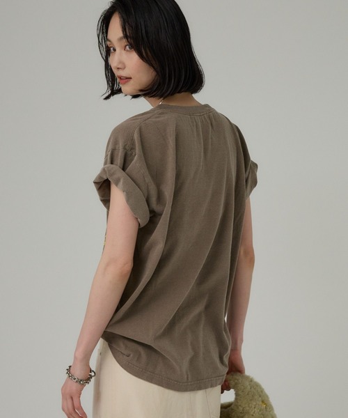 jj mercer（ジェイジェイマーサー）の「【J.J. Mercer】＜別注＞SPLASH TEE（Tシャツ/カットソー・レディース・ブラウン・フリー）」の6枚目の写真