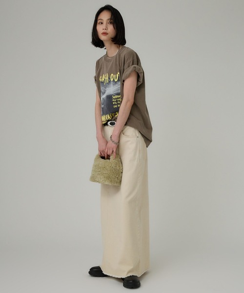 jj mercer（ジェイジェイマーサー）の「【J.J. Mercer】＜別注＞SPLASH TEE（Tシャツ/カットソー・レディース・ブラウン・フリー）」の8枚目の写真