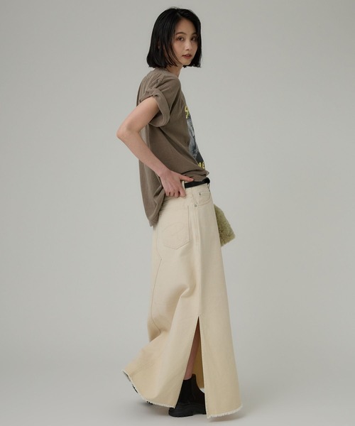 jj mercer（ジェイジェイマーサー）の「【J.J. Mercer】＜別注＞SPLASH TEE（Tシャツ/カットソー・レディース・ブラウン・フリー）」の9枚目の写真