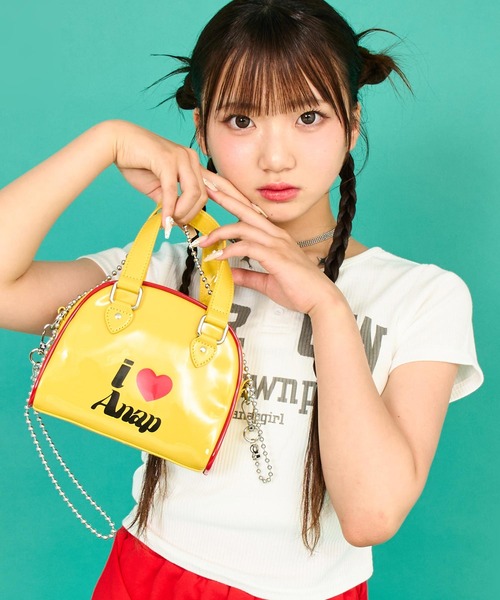 セール】ILOVE ANAP ミニボストンBAG（ショルダーバッグ）｜ANAP GiRL