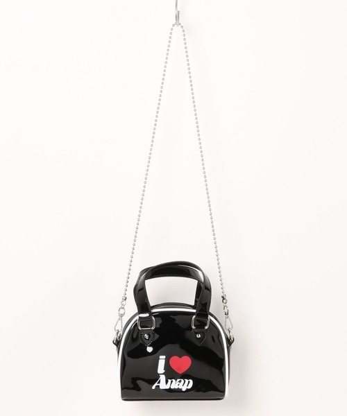 ANAP GiRL(アナップガール)の「ILOVE ANAP ミニボストンBAG(ショルダーバッグ・キッズ・ホワイト/イエロー/ブラック・FREE)」の16枚目の写真