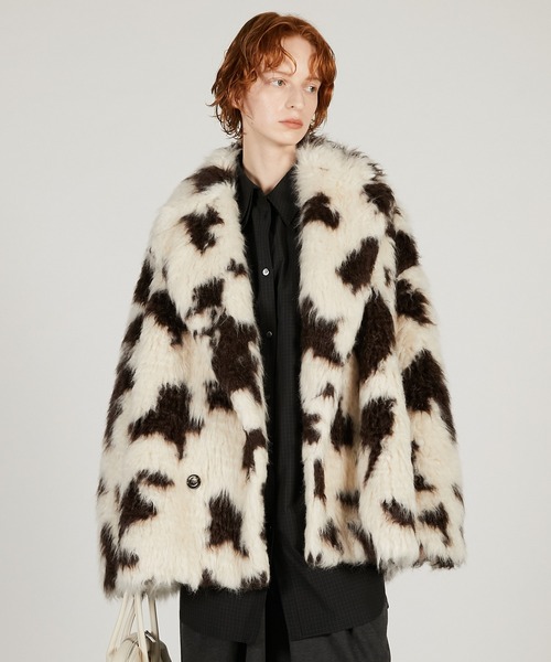 ミックスパターンファージャケット / Mix Pattern Fur Jacket（その他
