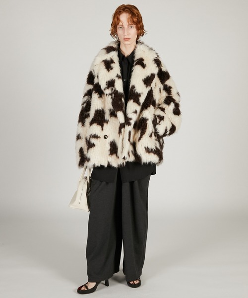 ミックスパターンファージャケット / Mix Pattern Fur Jacket（その他