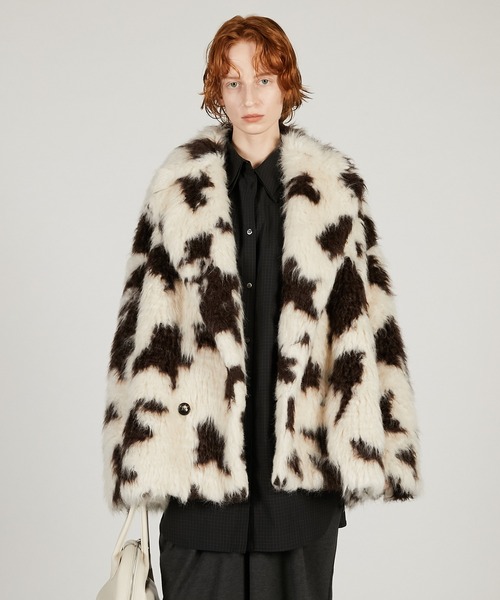 ミックスパターンファージャケット / Mix Pattern Fur Jacket（その他