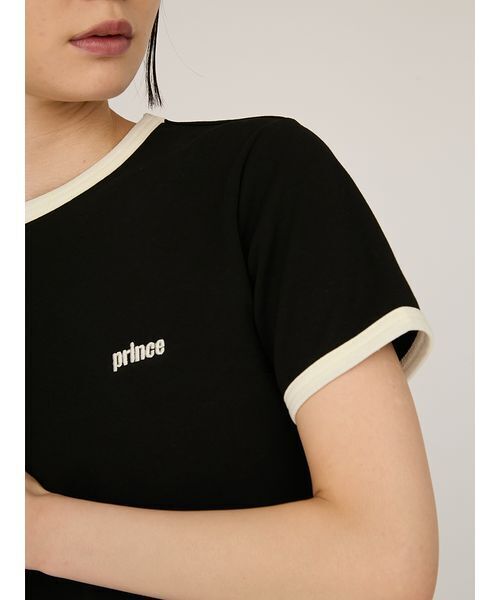 emmi(エミ)の「【prince|emmi】コンパクトリンガーTシャツ(Tシャツ/カットソー・レディース・クリーム/ブラック・F)」の9枚目の写真