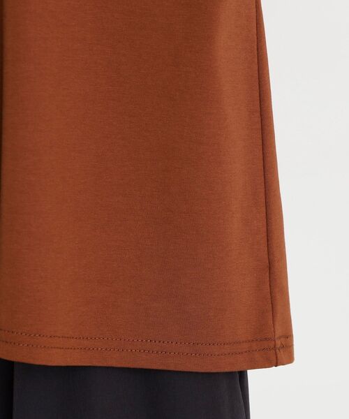 THE SHOP TK (ザ ショップ ティーケー )の「合皮パイピングフレンチTシャツ【洗える】(Tシャツ/カットソー・レディース・オフホワイト/ブラウン系/ブラック・13/12)」の21枚目の写真