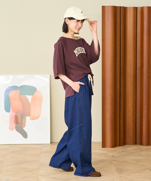 美品 マザー カーブサイド バレルレッグ バルーン デニム パンツ 23 ロンハーマン取扱 マザー MOTHER SUPERIOR THE CURBSIDE ANKLE