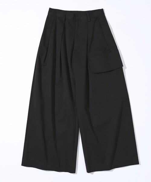 Firsthand（ファーストハンド）の「Firsthand/ファーストハンド ハイカウント チノワイドパンツ（チノパンツ・レディース・ブラック/キャメル・S/M）」の11枚目の写真