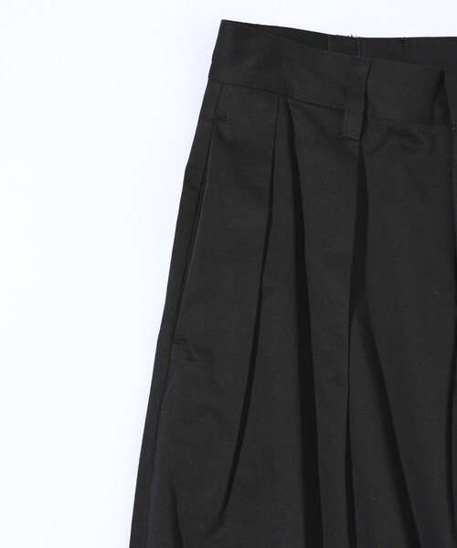 Firsthand（ファーストハンド）の「Firsthand/ファーストハンド ハイカウント チノワイドパンツ（チノパンツ・レディース・ブラック/キャメル・S/M）」の8枚目の写真