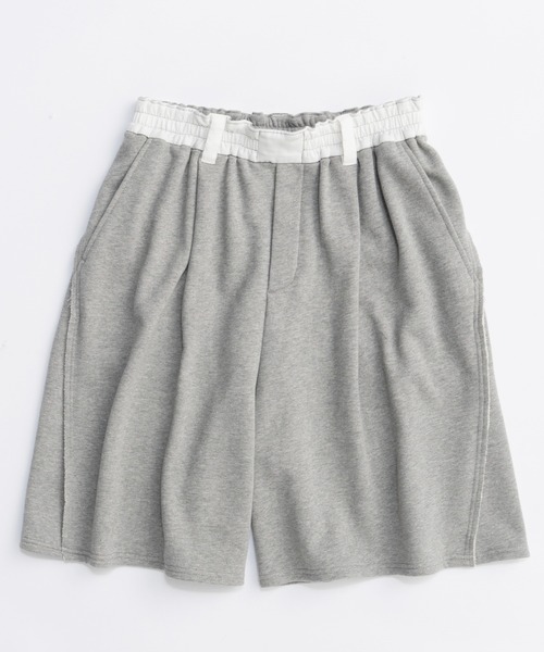 MAISON SPECIAL(メゾンスペシャル)の「Sweat Shorts/スウェットハーフパンツ(スウェットパンツ・レディース・ブラック/ホワイト/グレー・36/38)」の9枚目の写真