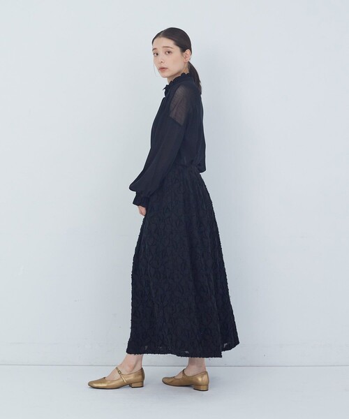 ADIEU TRISTESSE(アデュートリステス)の「カットジャカードスカート(スカート・レディース・ブラック/パープル・38)」の18枚目の写真