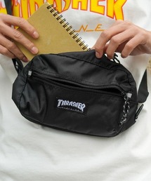THRASHER | 【THRASHER/スラッシャー】Mini Shoulder Pouch＜ヨコ＞　撥水加工　ブランドロゴ　ショルダーバッグ　ウエストボディバッグ(ショルダーバッグ)