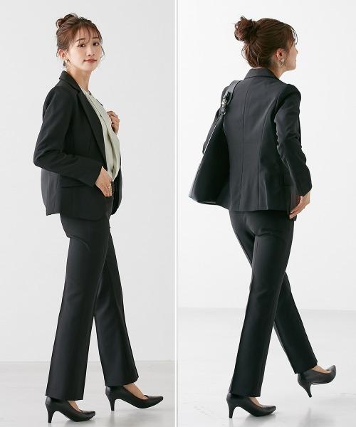 セール】小さいサイズ 【レディーススーツ】3点セットスーツ