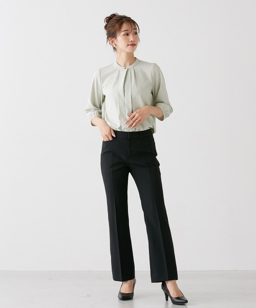 Petitjo（プッチージョ）の「小さいサイズ　【レディーススーツ】3点セットスーツ（ジャケット＋スカート＋パンツ）　低身長さん・小柄女性（スーツセット・レディース・ブラック/ネイビー系・PSS/PS/PM/PL/PLL/3L）」の15枚目の写真