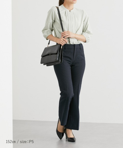 Petitjo（プッチージョ）の「小さいサイズ　【レディーススーツ】3点セットスーツ（ジャケット＋スカート＋パンツ）　低身長さん・小柄女性（スーツセット・レディース・ブラック/ネイビー系・PSS/PS/PM/PL/PLL/3L）」の11枚目の写真