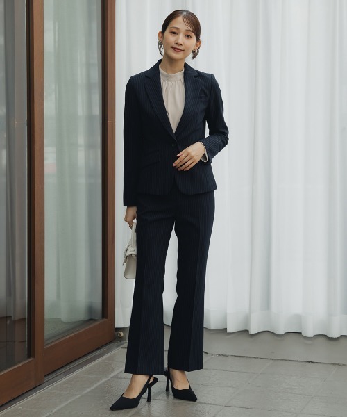 セール】小さいサイズ 【レディーススーツ】3点セットスーツ