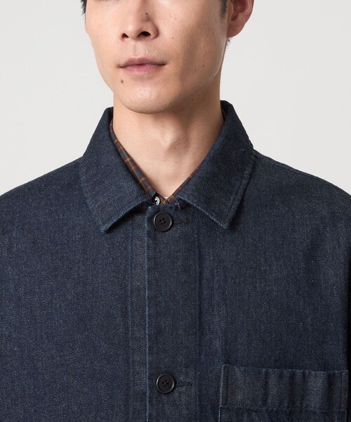 green label relaxing(グリーンレーベルリラクシング)の「デニム カバーオール(カバーオール・メンズ・ダークグレー/ネイビー・S/M/L/XL)」の10枚目の写真
