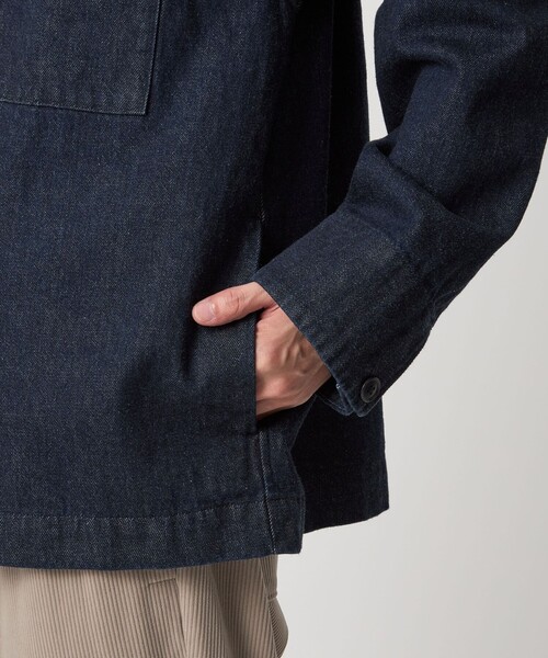 green label relaxing(グリーンレーベルリラクシング)の「デニム カバーオール(カバーオール・メンズ・ダークグレー/ネイビー・S/M/L/XL)」の12枚目の写真