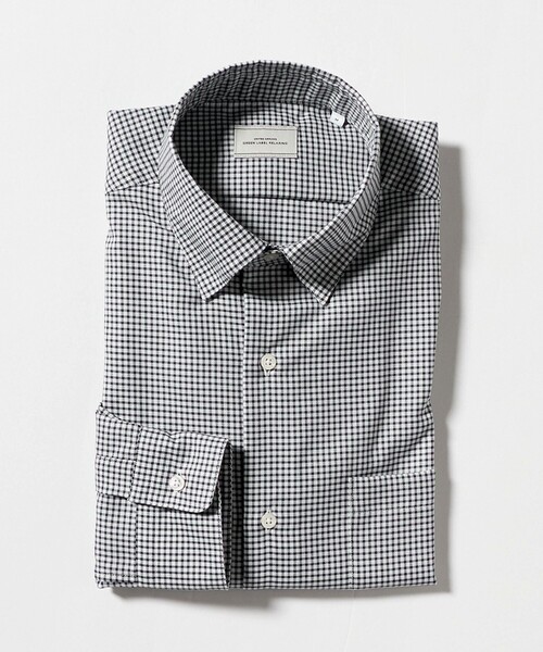 green label relaxing（グリーンレーベルリラクシング）の「エブリット コットンオックス ギンガムチェック スナップ ボタンダウン シャツ -イージーアイロン-（ビジネスシャツ・メンズ・ブラック・XL/M/L/S）」の7枚目の写真