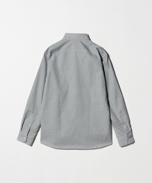 green label relaxing（グリーンレーベルリラクシング）の「エブリット コットンオックス ギンガムチェック スナップ ボタンダウン シャツ -イージーアイロン-（ビジネスシャツ・メンズ・ブラック・XL/M/L/S）」の9枚目の写真