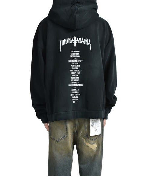 トップス JUN NAKAYAMA WRANGLER hoodie JUN/NAKAYAMA ジュン ナカヤマ FW24 WRANGLER HOODIE / BLK - NUBIAN