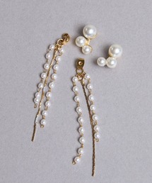 Zoule ゾーラ:elegance pearl2 パール ピアス