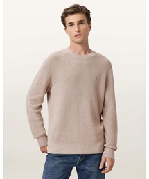 ASPEN WAFFLE TEXTURE CREW NECK RAMSKULL JUMPER | ASPEN ワッフル テクスチャー クルー ネック ラムスカル ニット・セーター