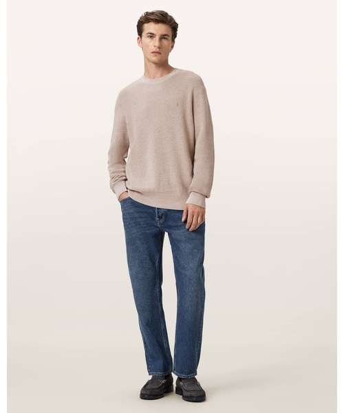 ALLSAINTS(オールセインツ)の「ASPEN WAFFLE TEXTURE CREW NECK RAMSKULL JUMPER | ASPEN ワッフル テクスチャー クルー ネック ラムスカル ニット・セーター(ニット/セーター・メンズ・グレー系その他・XL/XS/S/M/L)」の4枚目の写真