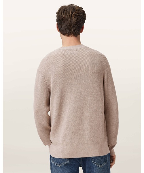 ALLSAINTS(オールセインツ)の「ASPEN WAFFLE TEXTURE CREW NECK RAMSKULL JUMPER | ASPEN ワッフル テクスチャー クルー ネック ラムスカル ニット・セーター(ニット/セーター・メンズ・グレー系その他・XL/XS/S/M/L)」の6枚目の写真