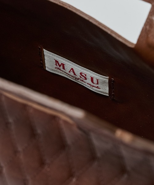 MASU(エムエーエスユー)の「LEATHER CAKE BAG(ハンドバッグ・メンズ・ブラウン/ゴールド/ブラック/シルバー・FREE)」の7枚目の写真